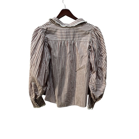 NWT Free People Cotton Striped Top M - Picture 10 of 12